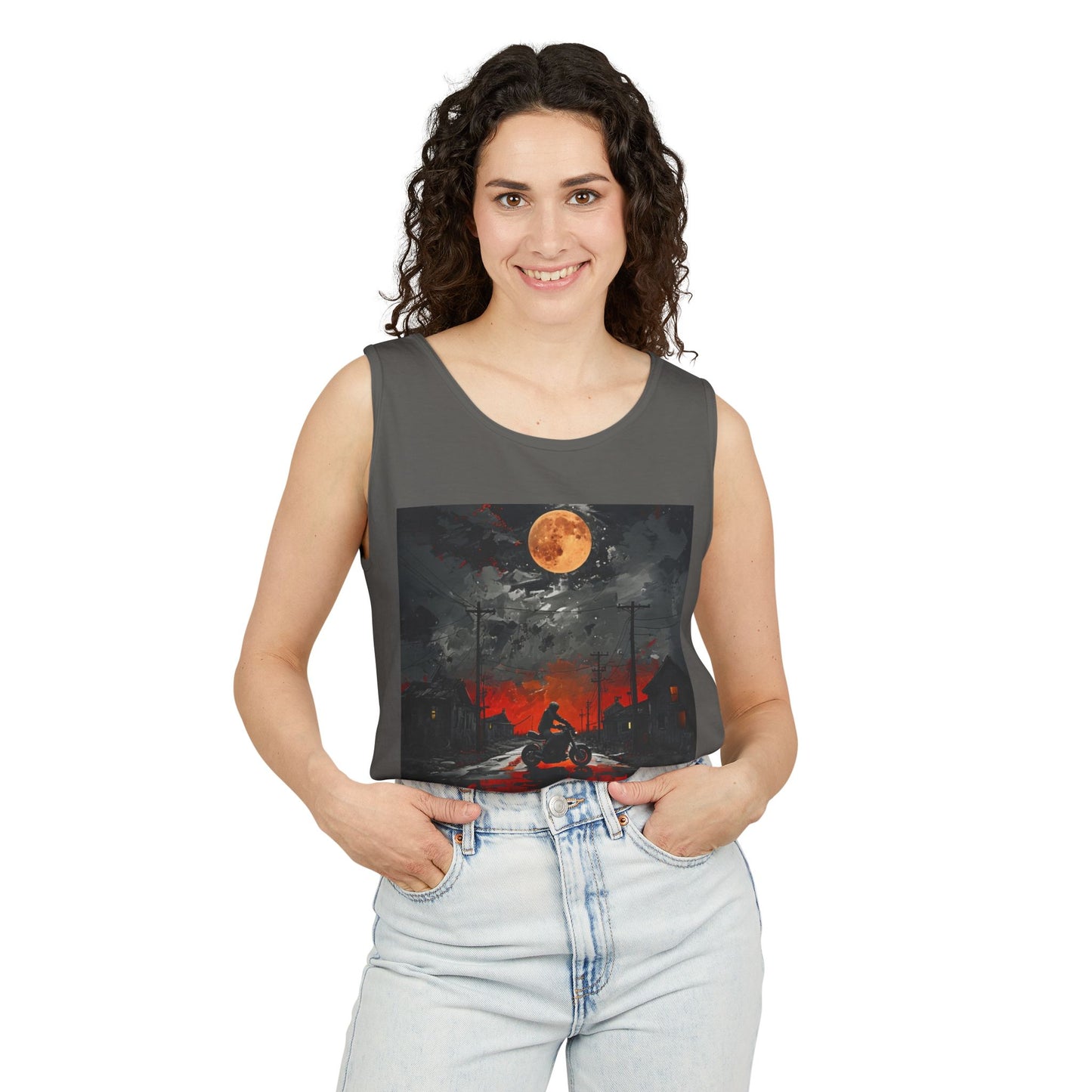 Vibrant Sunset Graphic Tank Top | Unisex Summer Apparel, Beach Wear, Casual Top, Outdoor Activities, Gift for Nature Lovers