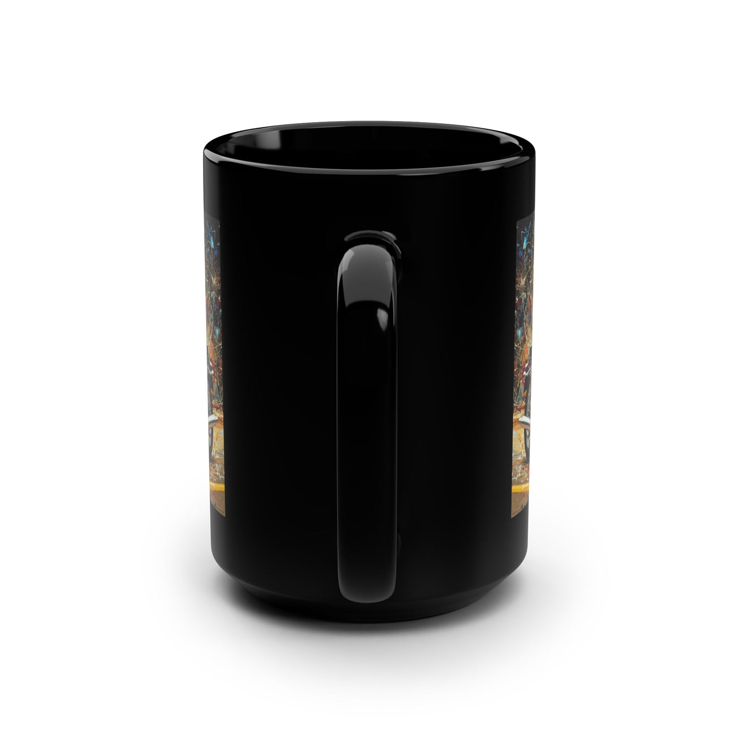 Bold Biker 15oz Black Mug - Perfect Gift for Motorcycle Enthusiasts