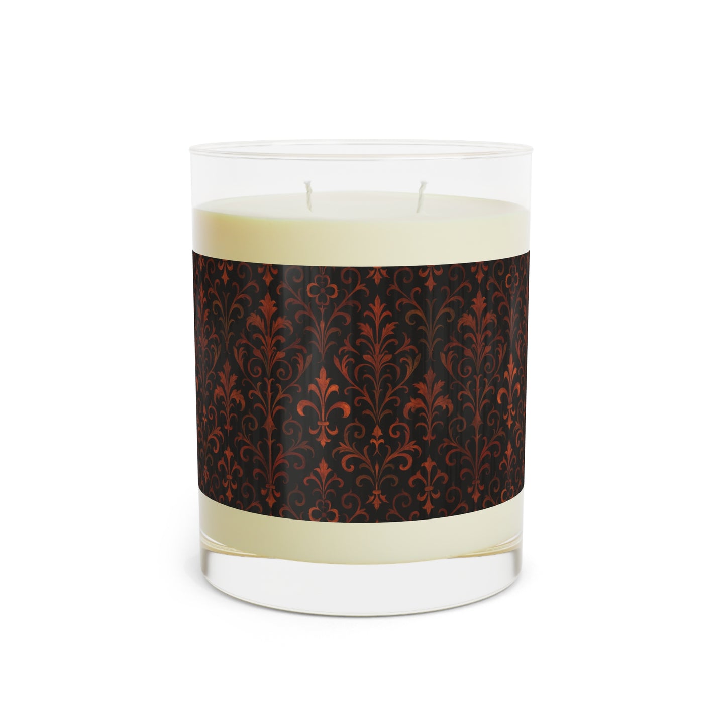 Elegant Black and Red Floral Scented Candle, Home Decor, Cozy Atmosphere, Gift for Her, Aromatherapy