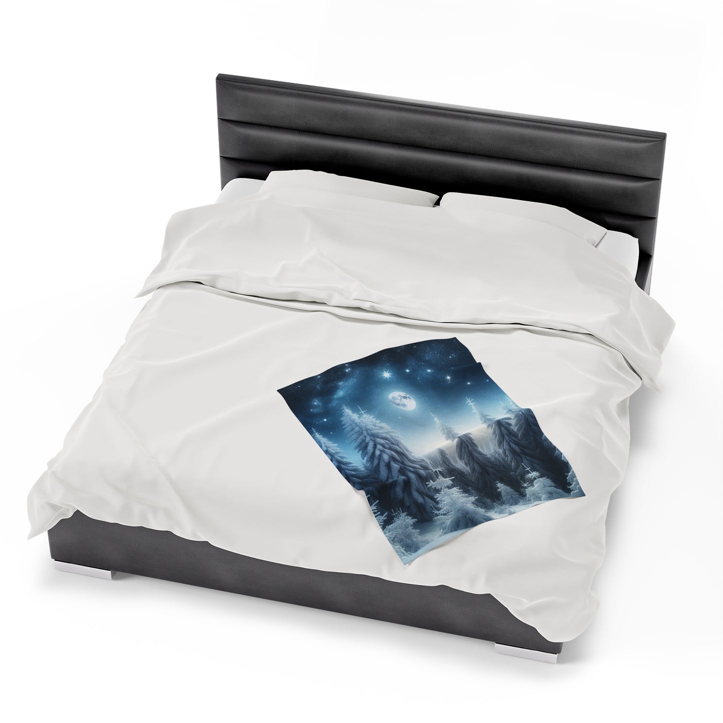 Plush Blanket - A Peaceful Walk in the Snow -Wall decor-Couch throw