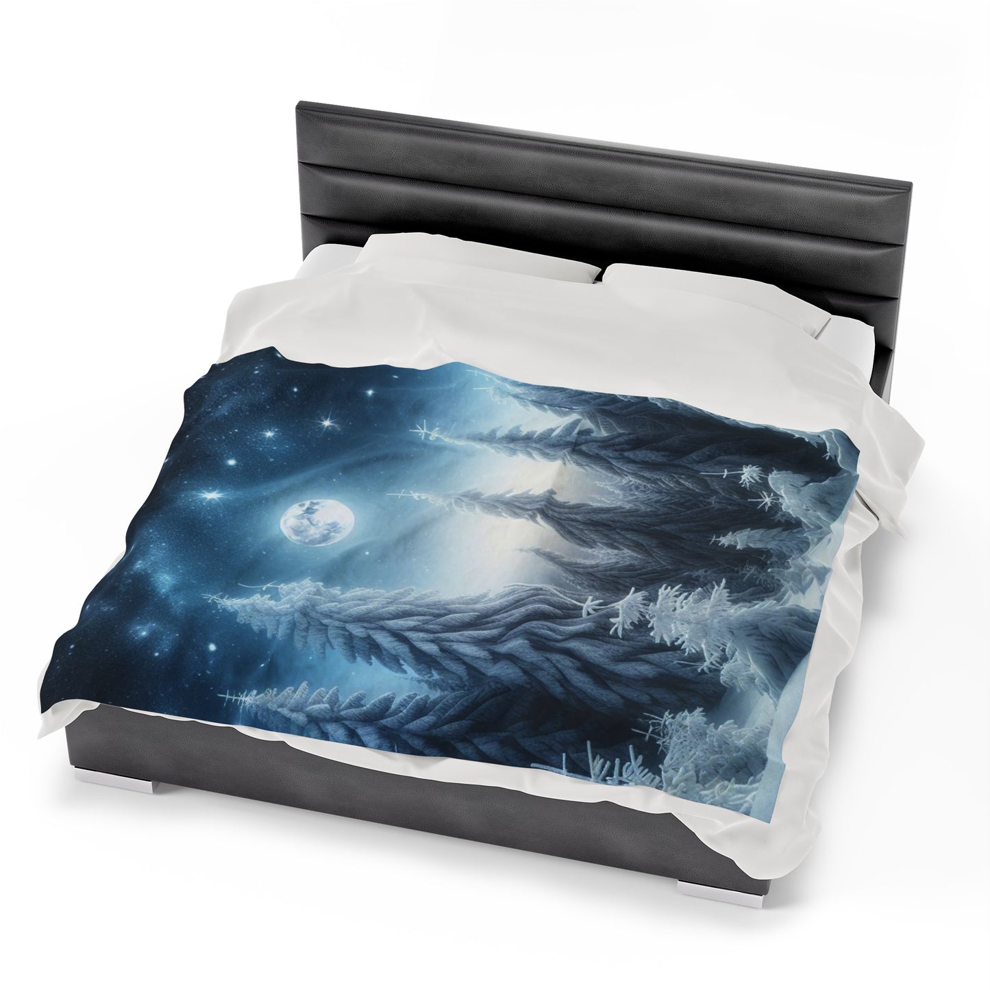 Plush Blanket - A Peaceful Walk in the Snow -Wall decor-Couch throw