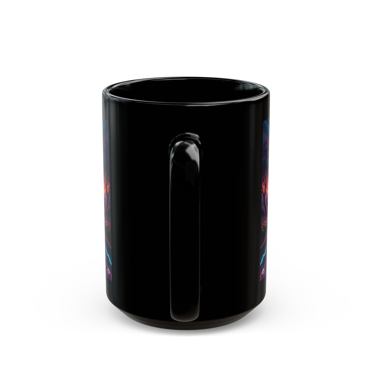 Vibrant Sunset Motorcycle Mug, Coffee Cup for Riders, Gift for Bikers, Road Trip Lover, Adventure Enthusiast