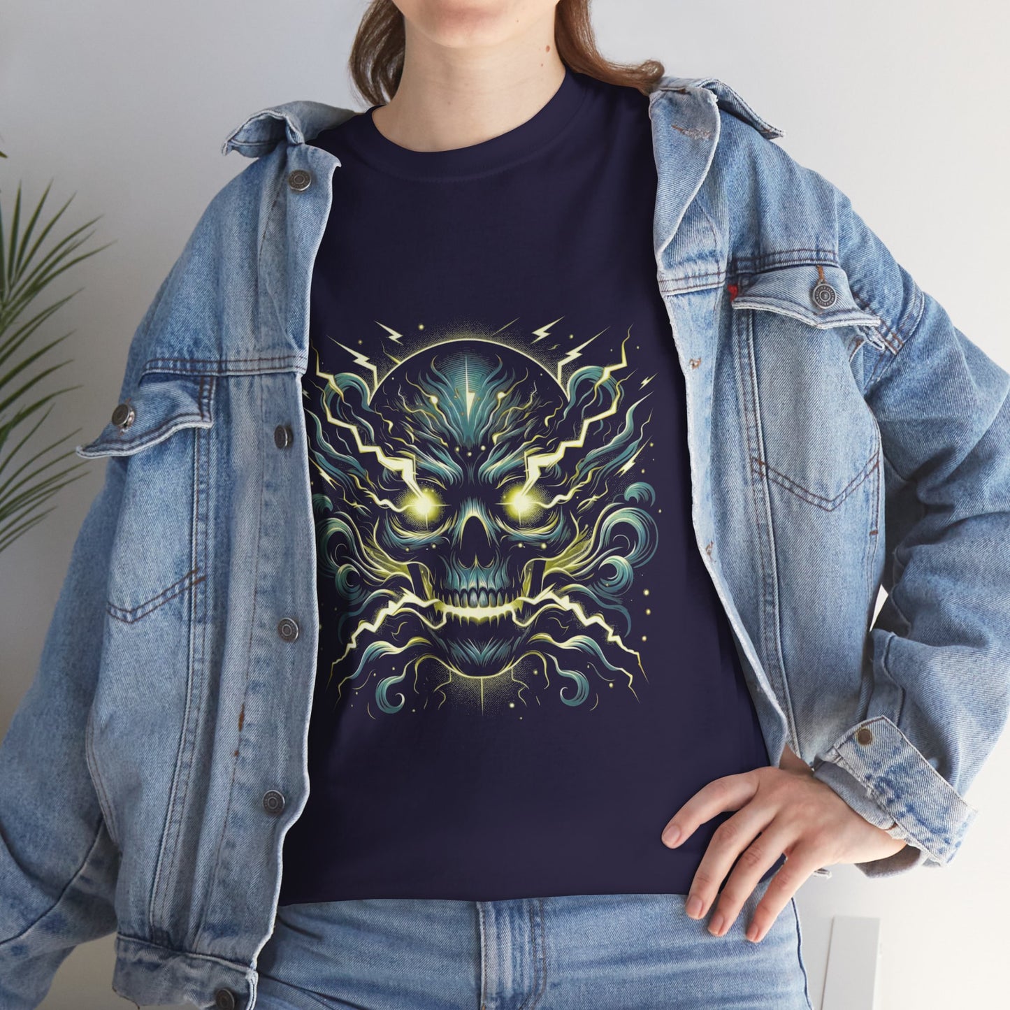 Biker style Graphic Skull Tee