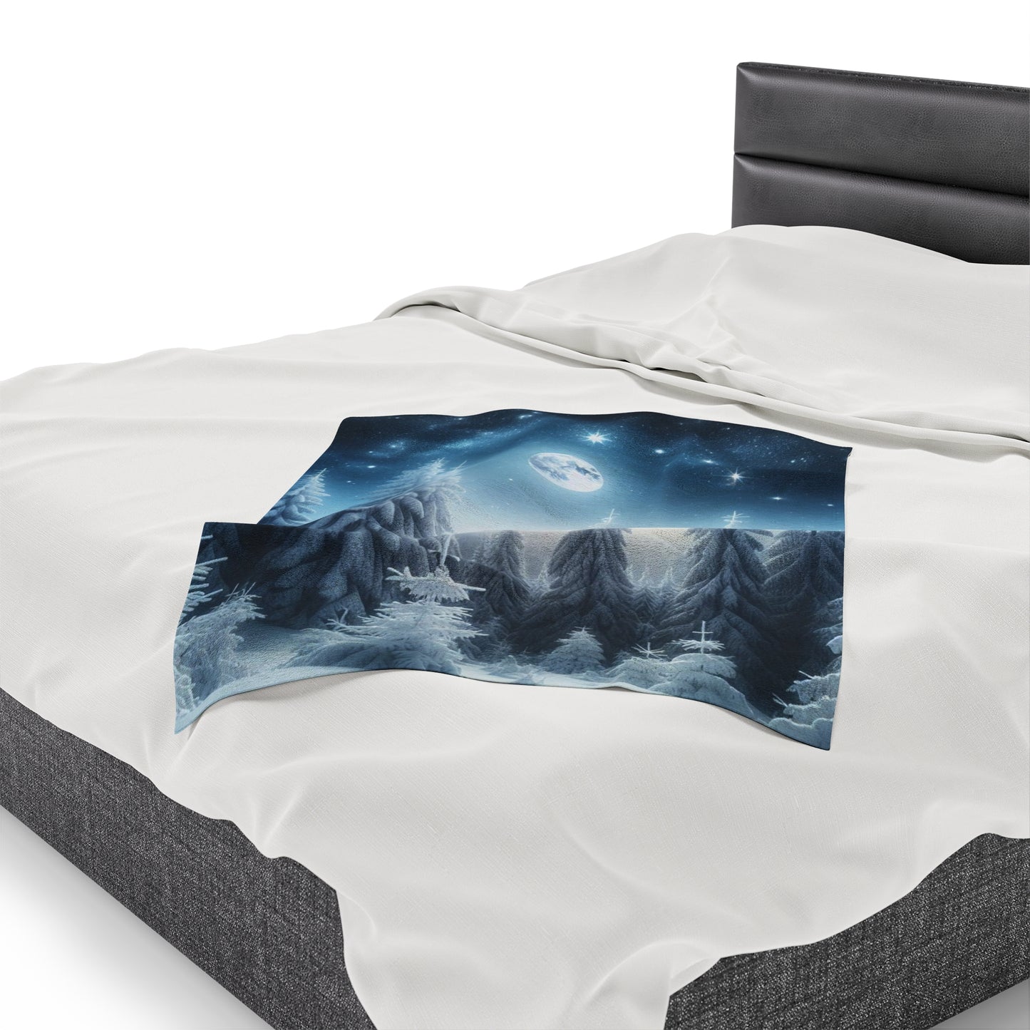 Plush Blanket - A Peaceful Walk in the Snow -Wall decor-Couch throw