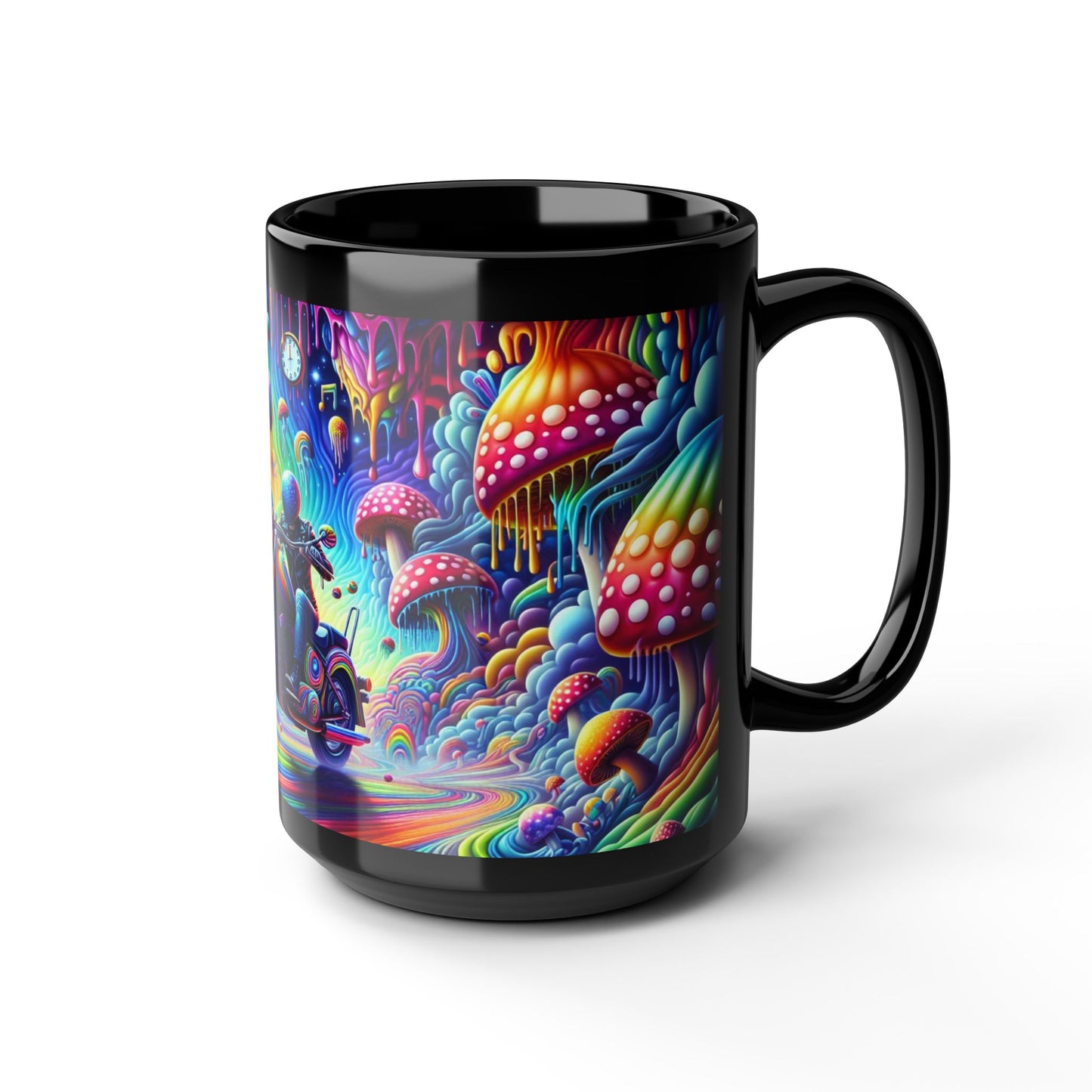 Mug - Psychedelic Motorcycle Trip-Bike Ride-15oz Cup