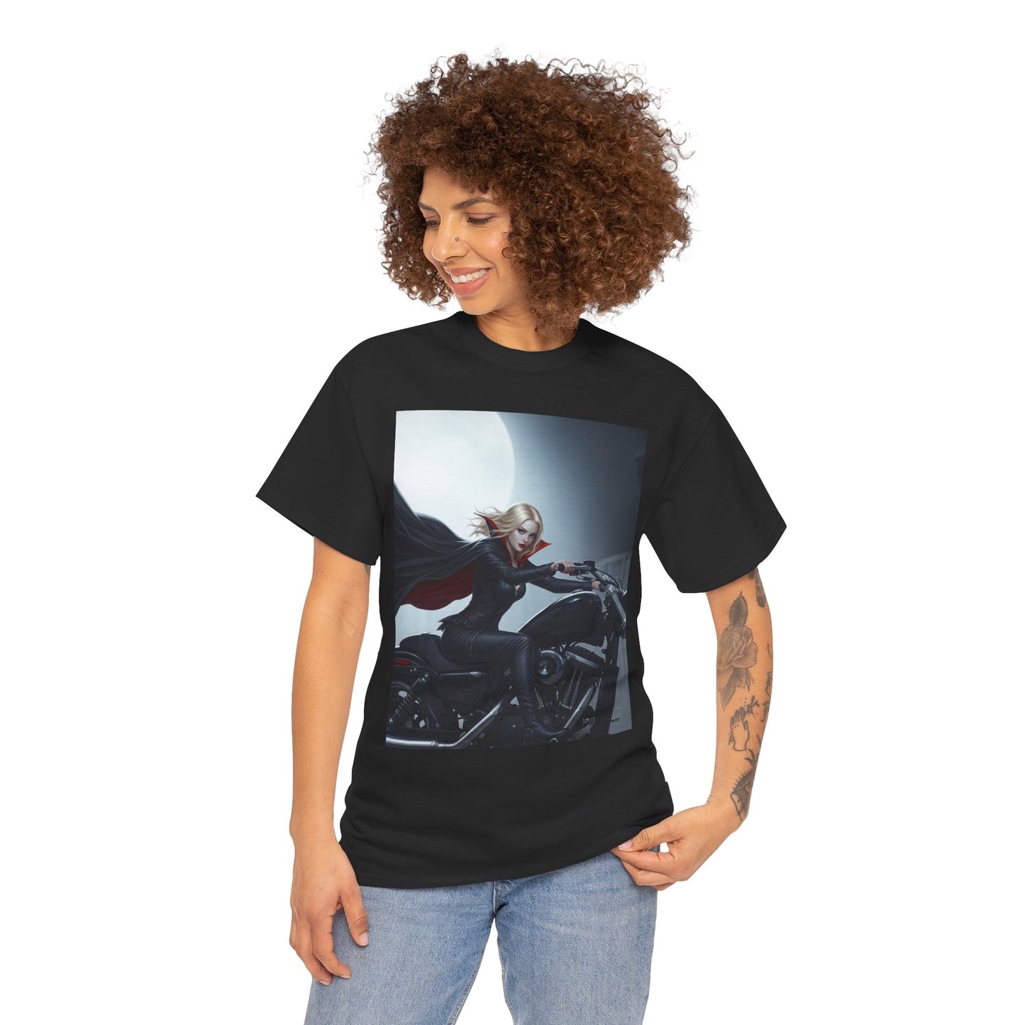 Sleek Motorcycle Graphic Tee, Unisex Heavy Cotton Shirt, Biker Gift, Casual Streetwear, Edgy Fashion Top, Perfect for Riders