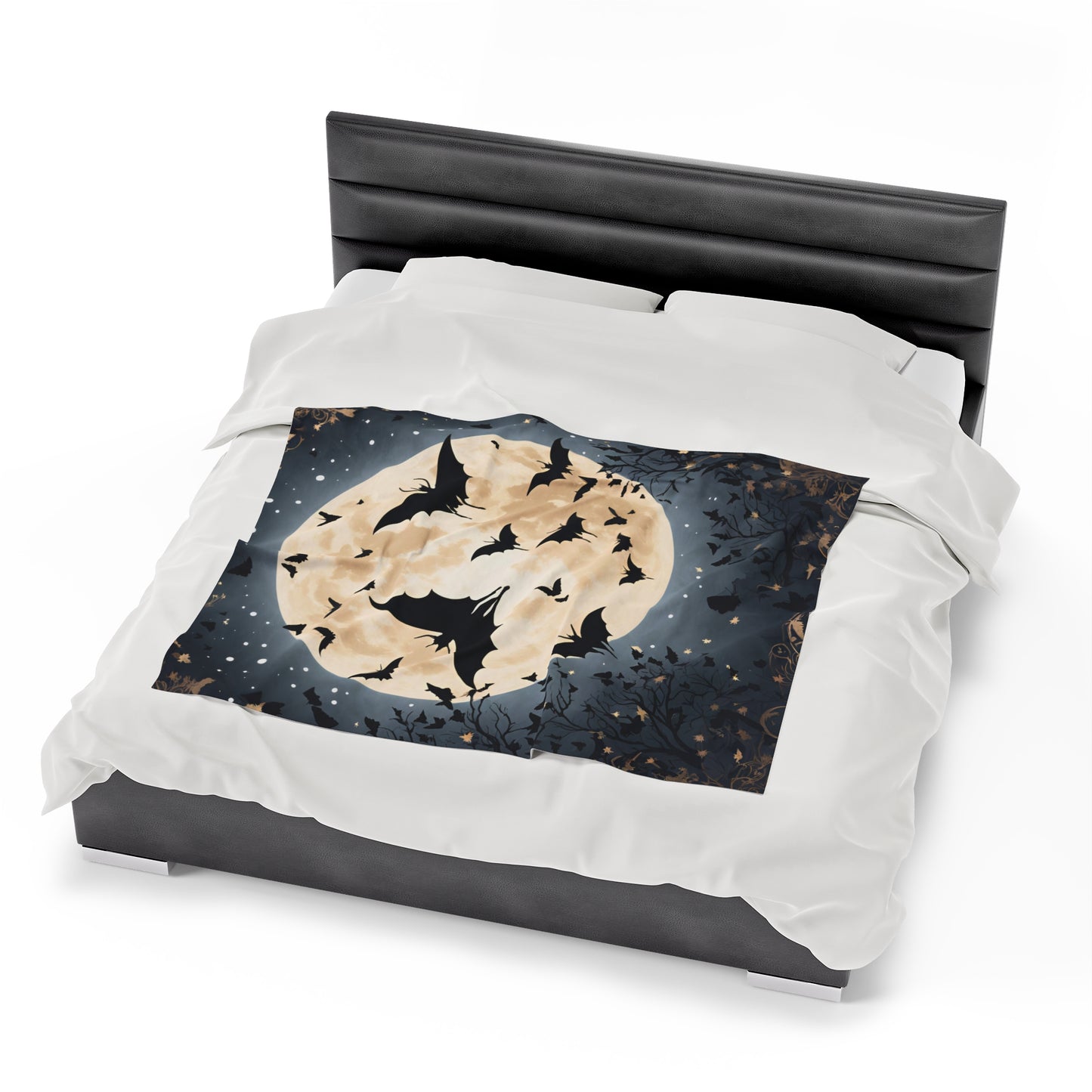 Plush Blanket - Bats in the Moonlight-Wall decor-Couch throw