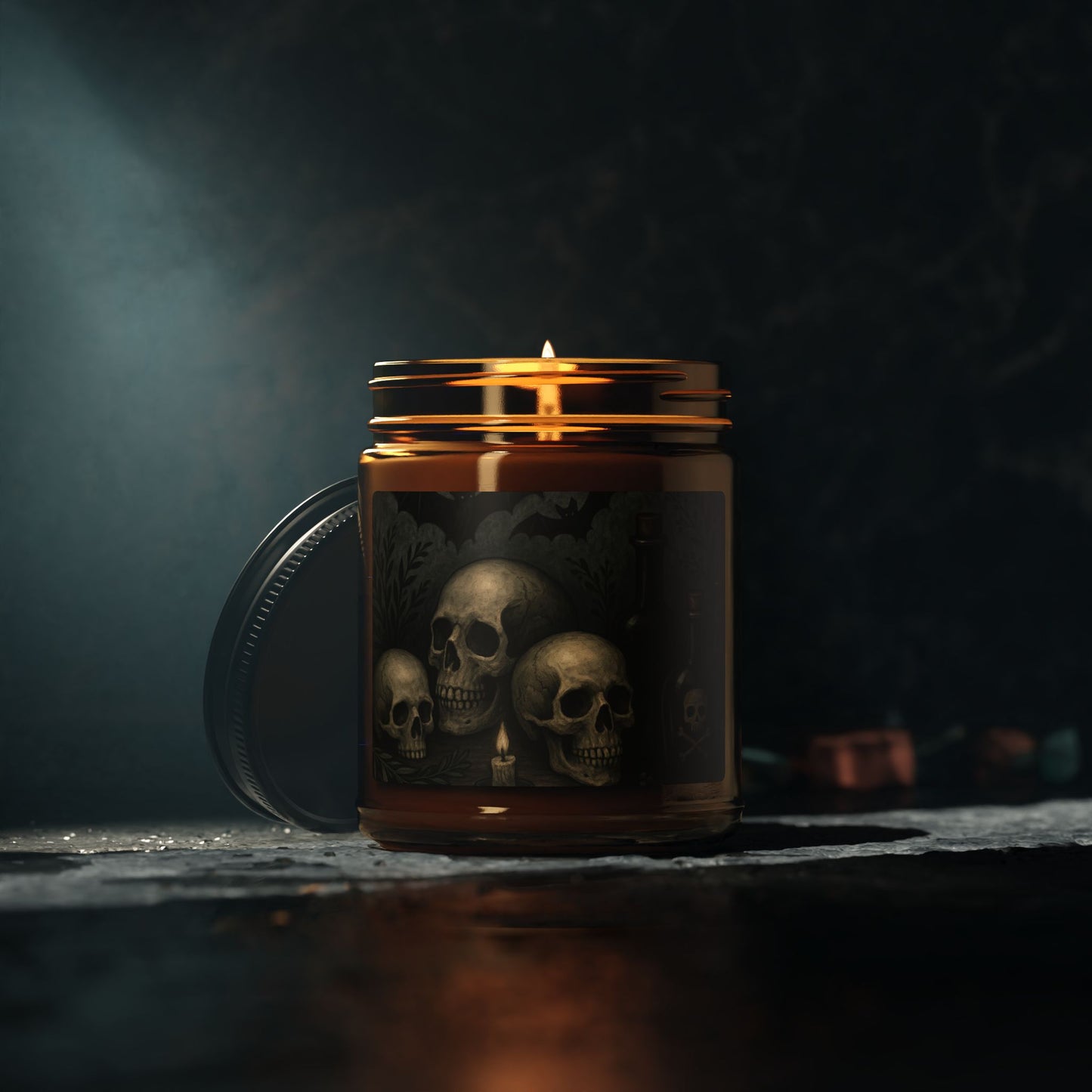 Gothic Skull Scented Soy Candle - Perfect for Halloween, Home Decor, Gift Ideas, Aromatherapy, Candle Lovers