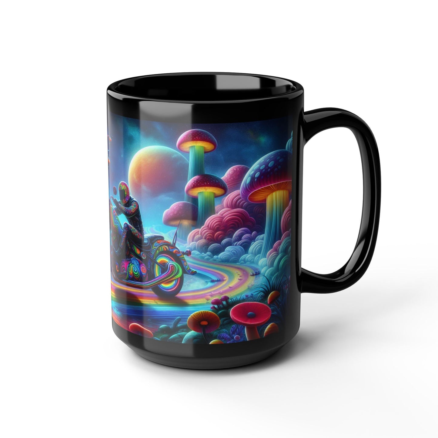 Mug - Psychedelic Motorcycle Trip-15oz Coffee Mug