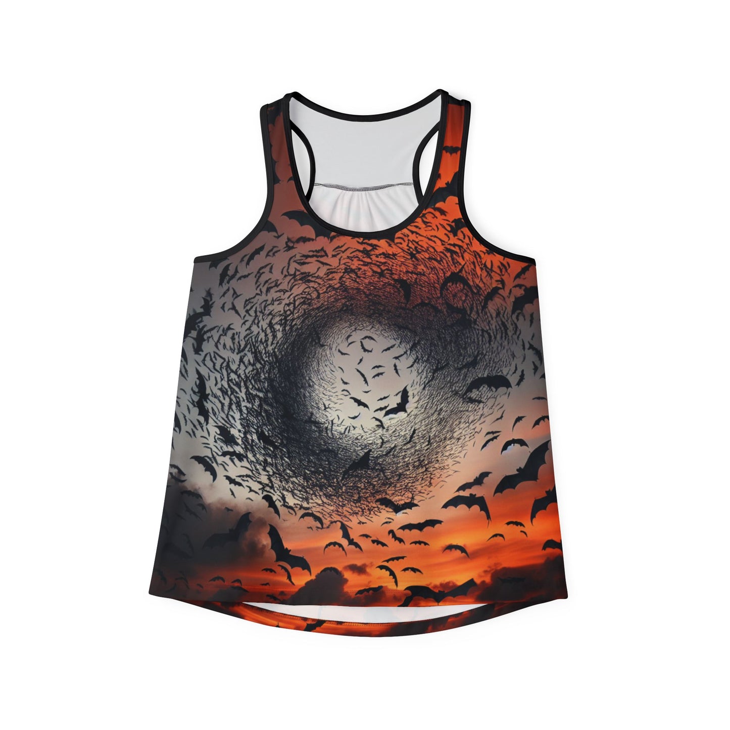 Tank Top - Swirling Bats in Moonlight- Women's Sleeveless Shirt