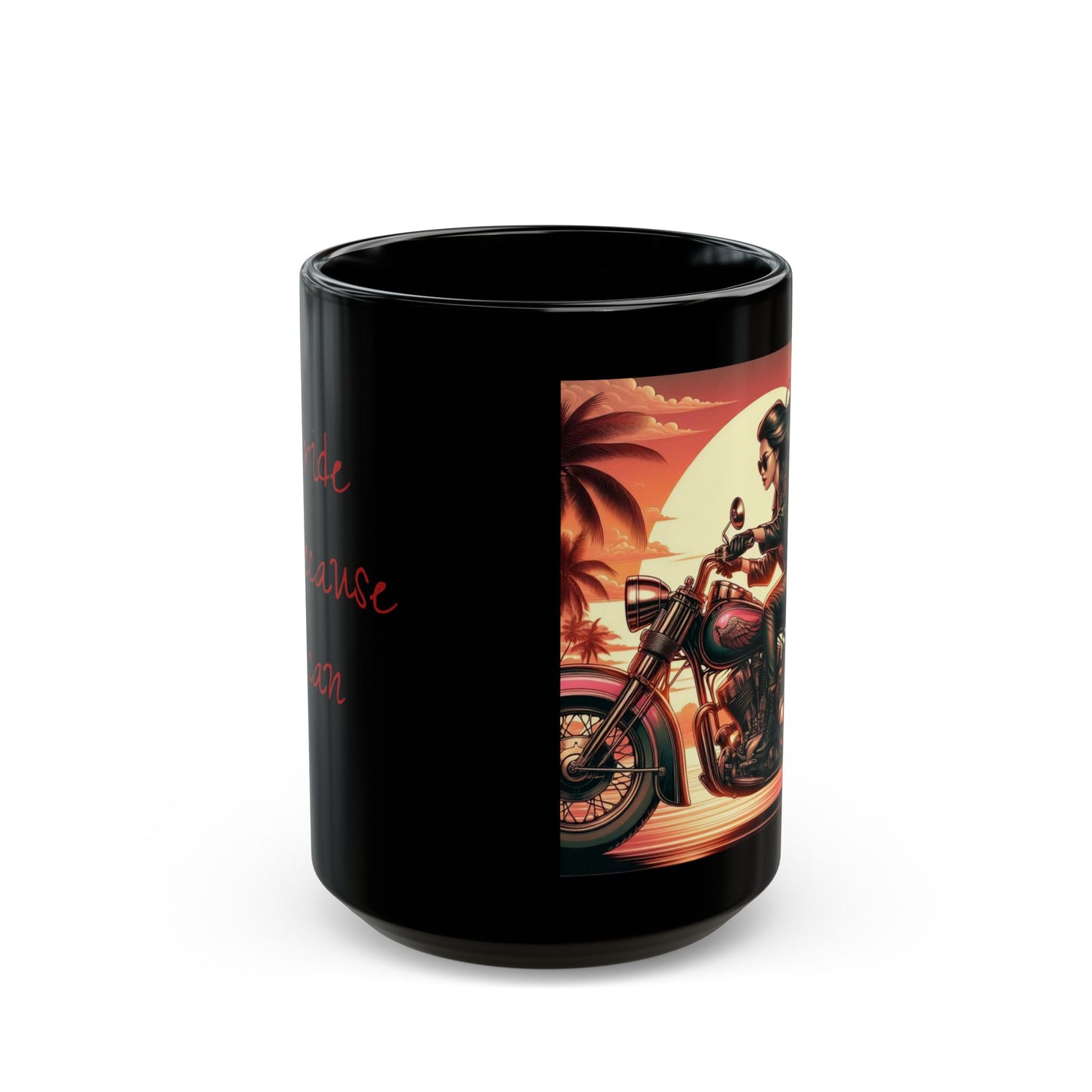 Mug-Pin Up Girl at the Beach Coffee Cup - Unique Gift for Bikers