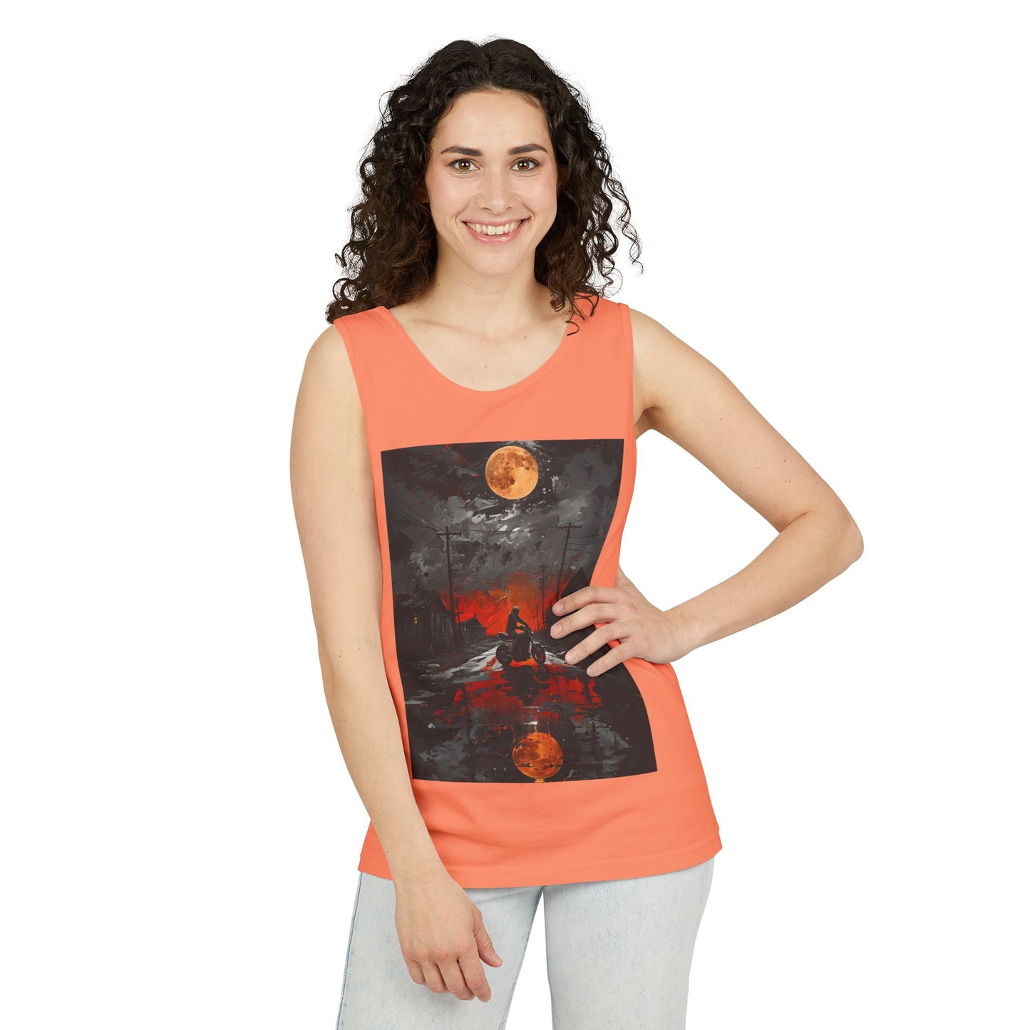Vibrant Sunset Graphic Tank Top | Unisex Summer Apparel, Beach Wear, Casual Top, Outdoor Activities, Gift for Nature Lovers