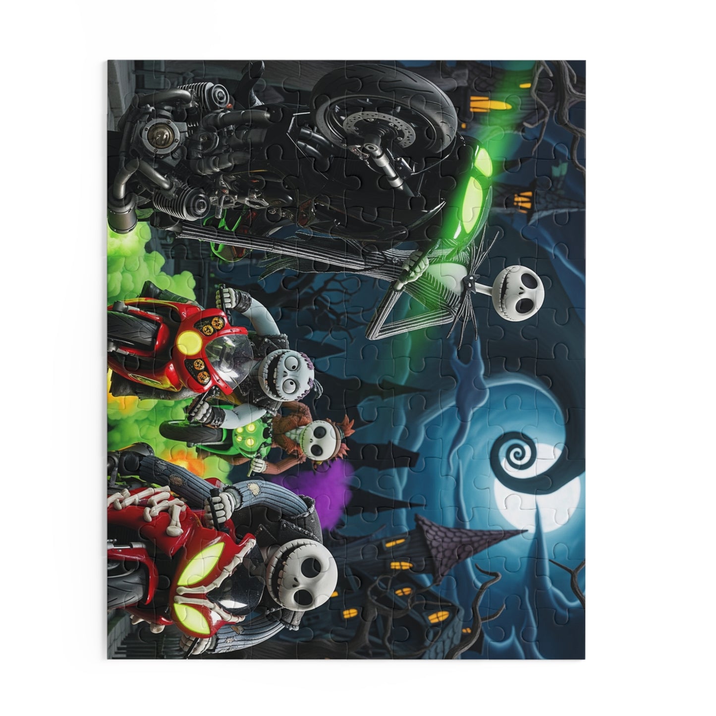 Spooky Adventure Puzzle, 120 252 500-Piece Jigsaw, Halloween Gift, Kids Room Decor, Family Fun Activity