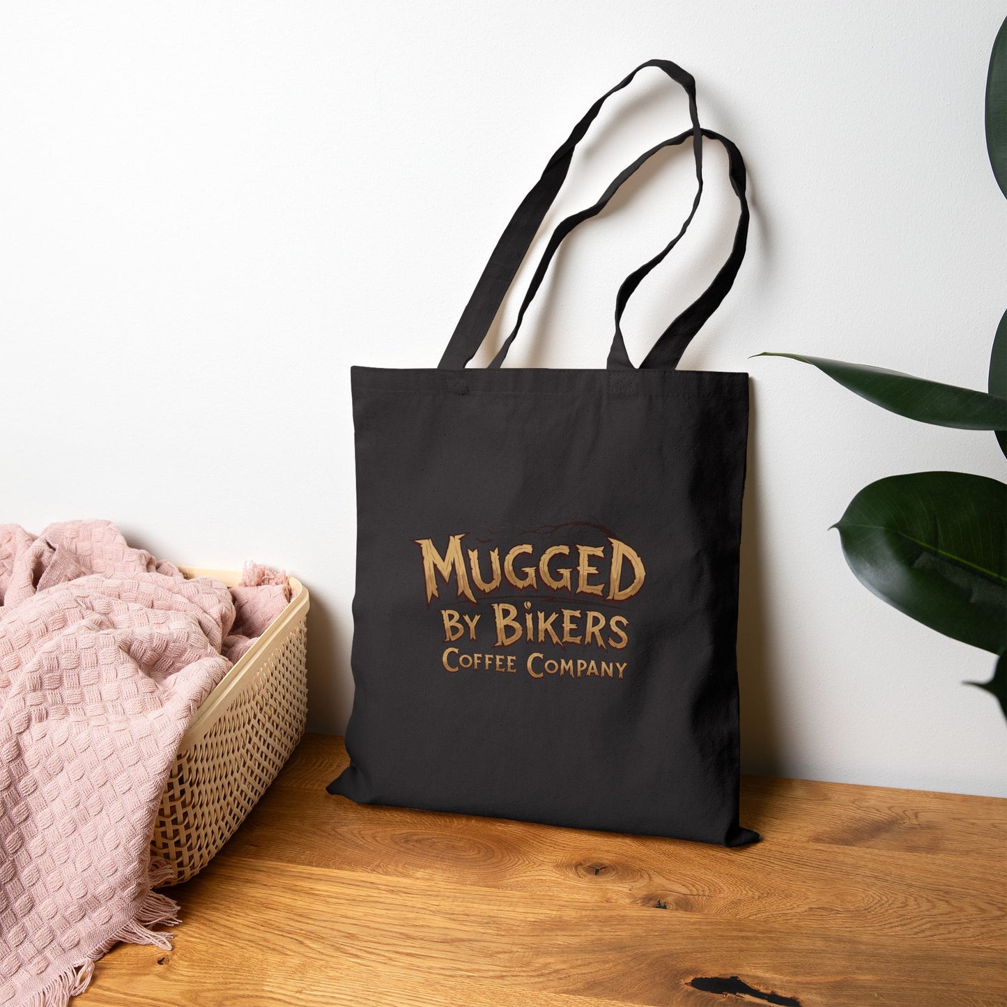 Werewolf Biker Graphic Tote Bag, Cool Canvas Shopping Bag, Unique Gift for Motorcyclists, Travel Tote, Stylish Everyday Bag