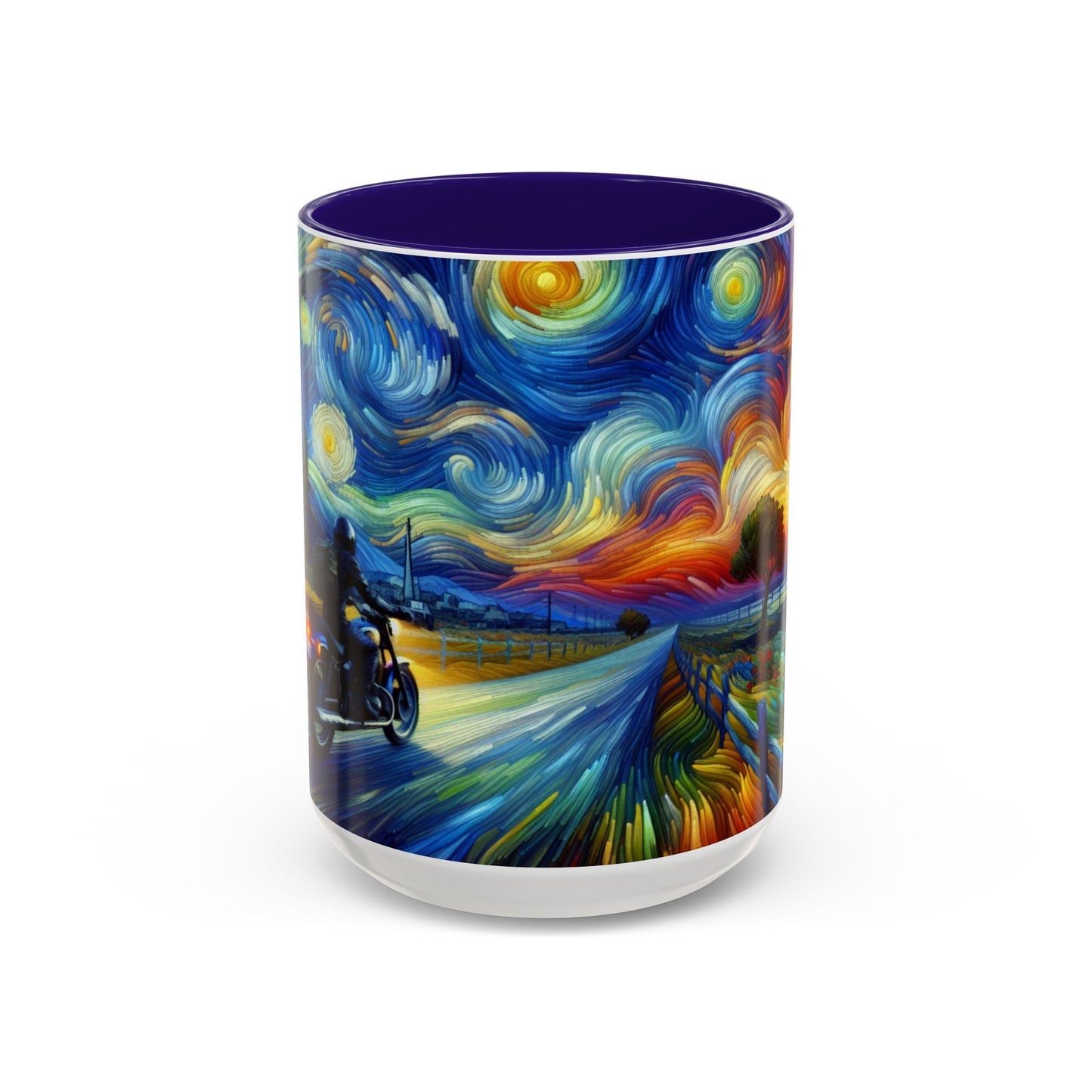 Mug - Van Gogh Style- Motorcycle Ride Coffee Cup
