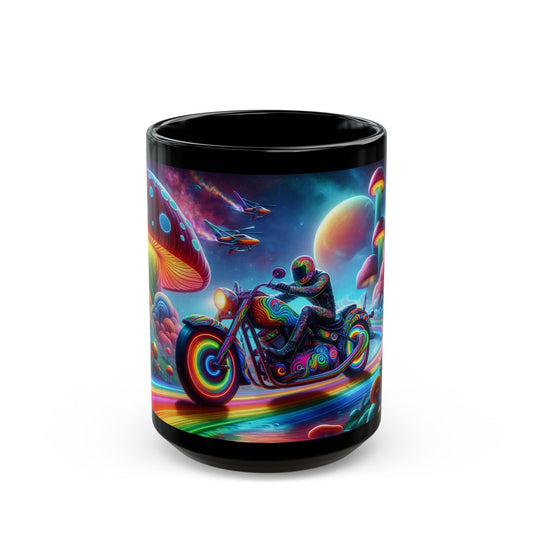 Mug - Psychedelic Motorcycle Trip-15oz Coffee Mug