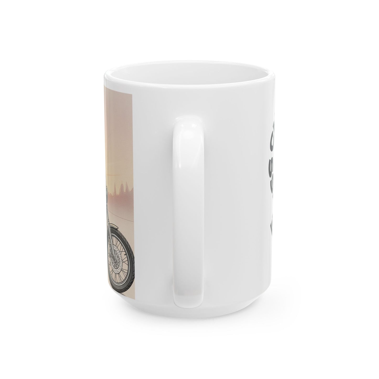 Stylish Motorcycle Mug - Perfect Gift for Bikers, Bike Lovers, Coffee Enthusiasts, or Road Trip Vibes, 11oz, 15oz