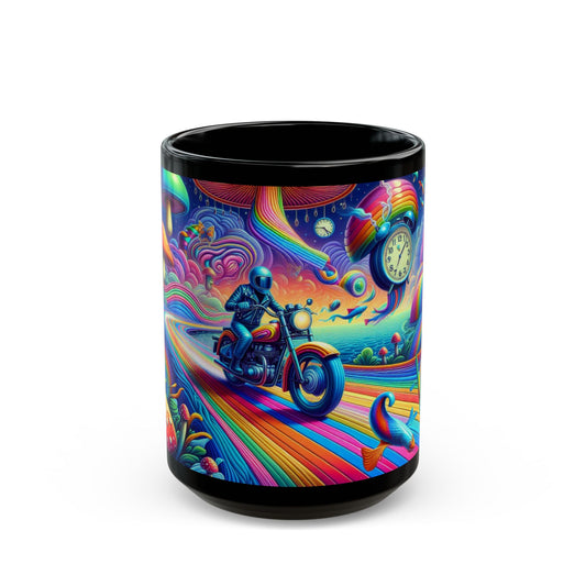 Mug - Psychedelic Motorcycle Trip-15oz Coffee Cup-Colorful Mug-Motorcycle trip