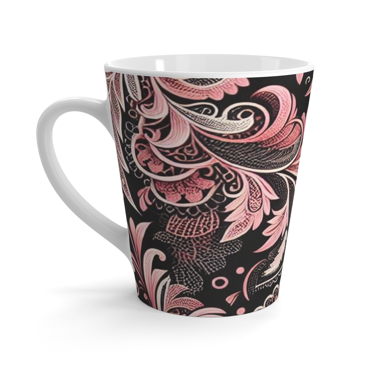 Latte Mug - Bold Pink Ceramic Latte Mug – Cute Coffee Gift for Women