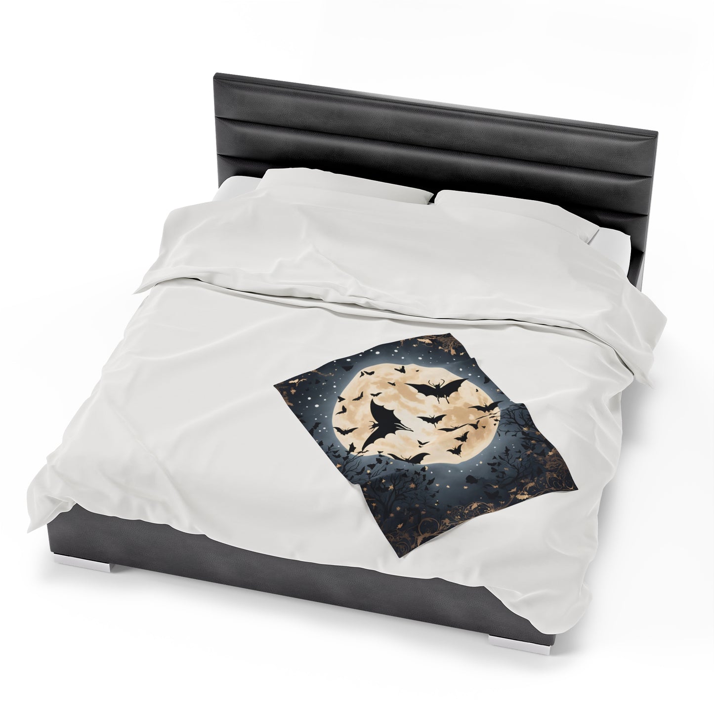 Plush Blanket - Bats in the Moonlight-Wall decor-Couch throw