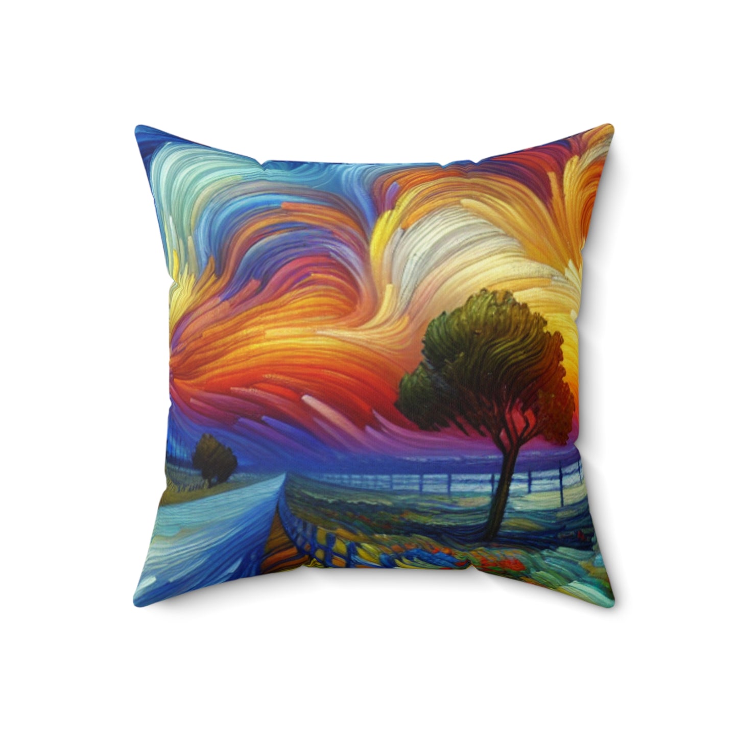 Vincent Van Gogh Inspired Throw Pillow, Decorative Cushion for Home, Art Lover Gift, Cozy Living Room Accent, Unique Artwork