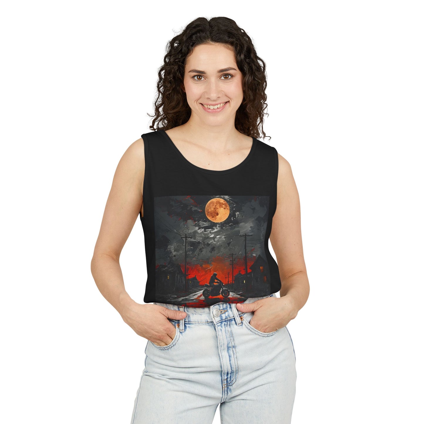 Vibrant Sunset Graphic Tank Top | Unisex Summer Apparel, Beach Wear, Casual Top, Outdoor Activities, Gift for Nature Lovers