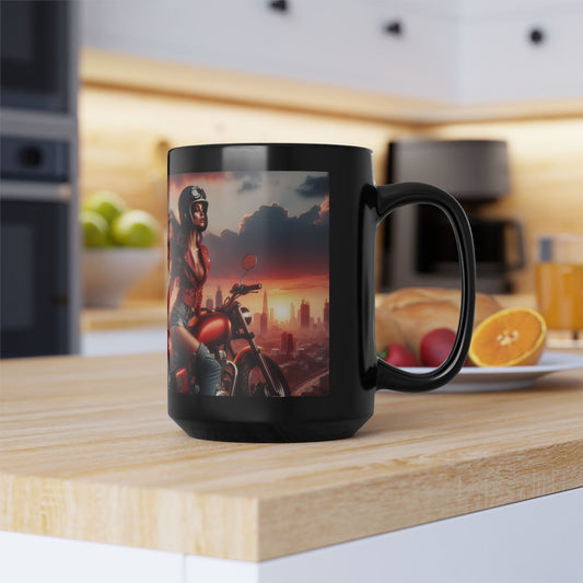 Mug-Pin Up Girl Coffee Cup - Unique Gift for  Motorcycle Enthusiasts