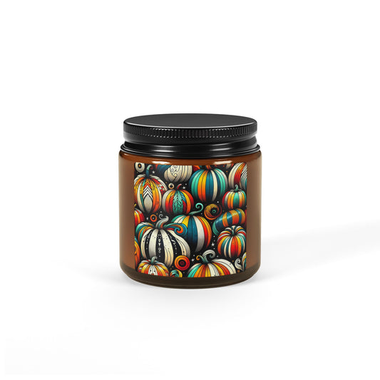 Colorful Pumpkin Decor- Scented Soy Candle | Fall Decor, Cozy Home, Unique Gift, Aromatherapy, Halloween Gift