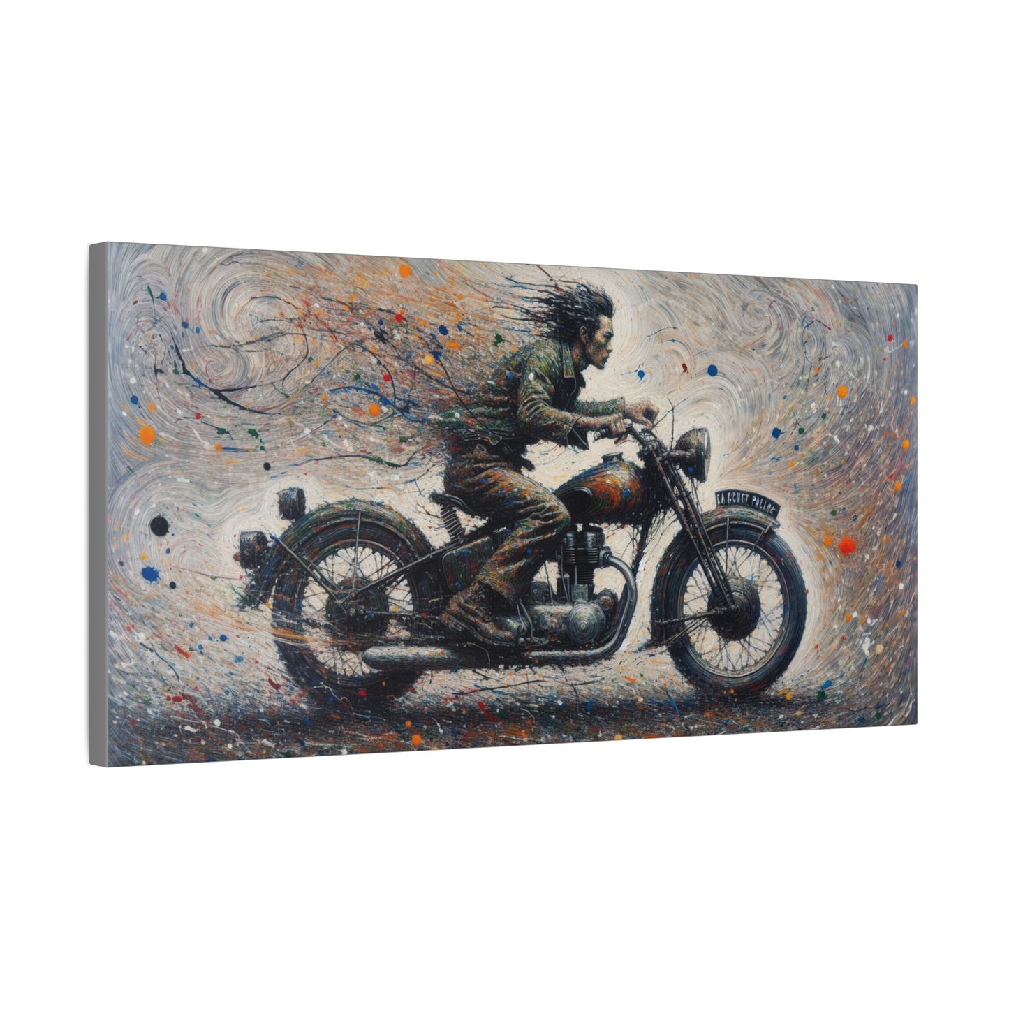 Wall Art-Motorcycle Adventure-Matte Canvas Wall Art - Ideal for Bikers and Art Lovers