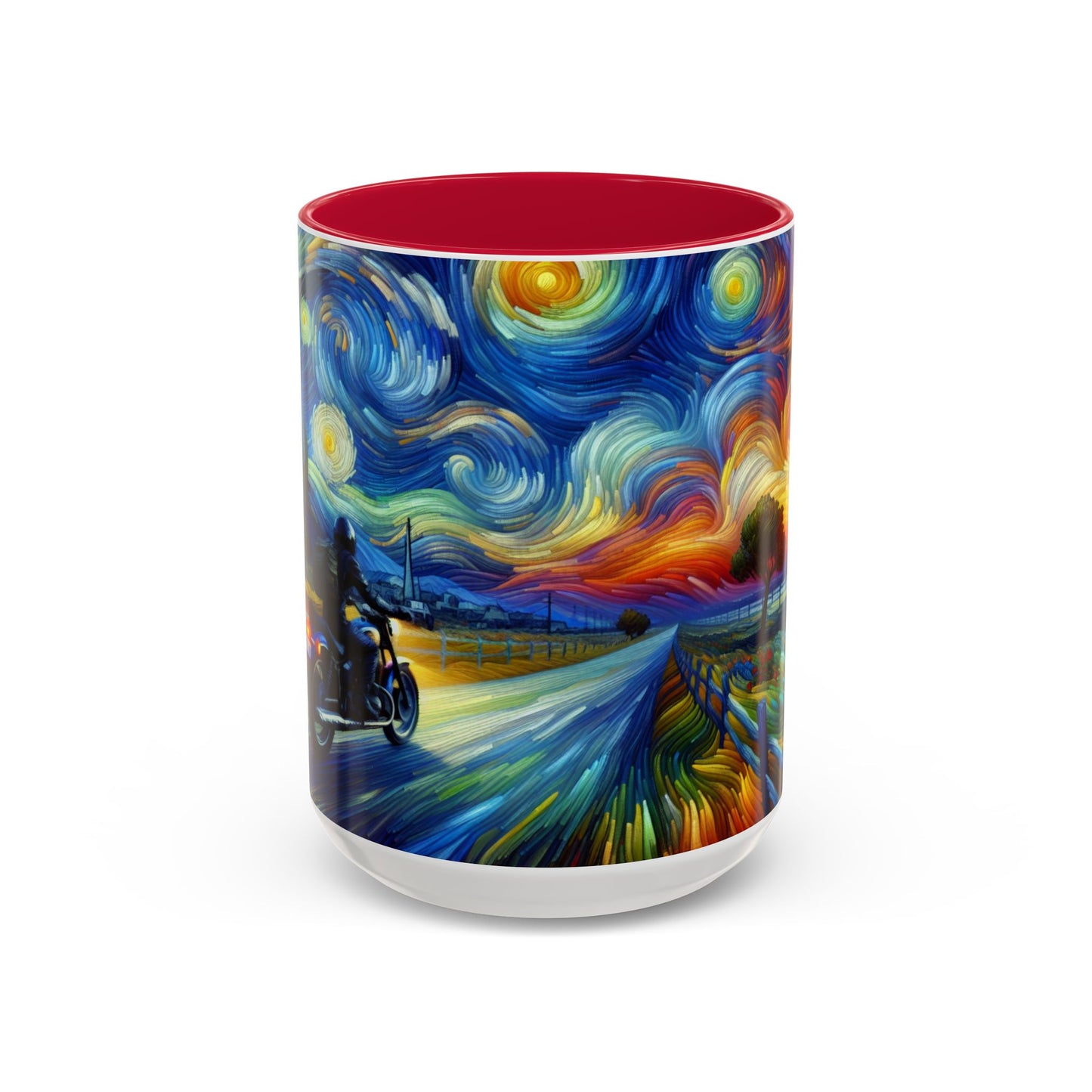 Mug - Van Gogh Style- Motorcycle Ride Coffee Cup