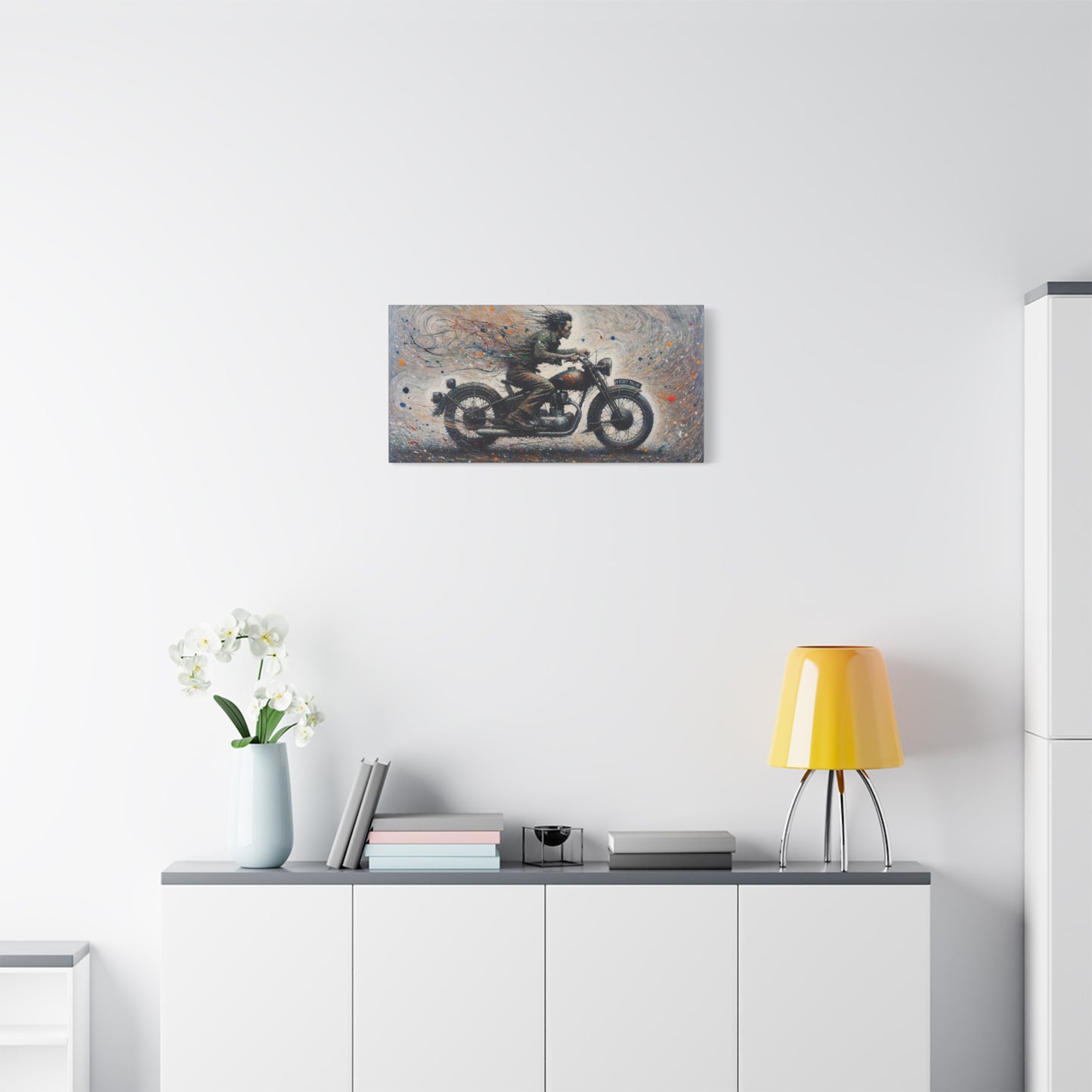 Wall Art-Motorcycle Adventure-Matte Canvas Wall Art - Ideal for Bikers and Art Lovers