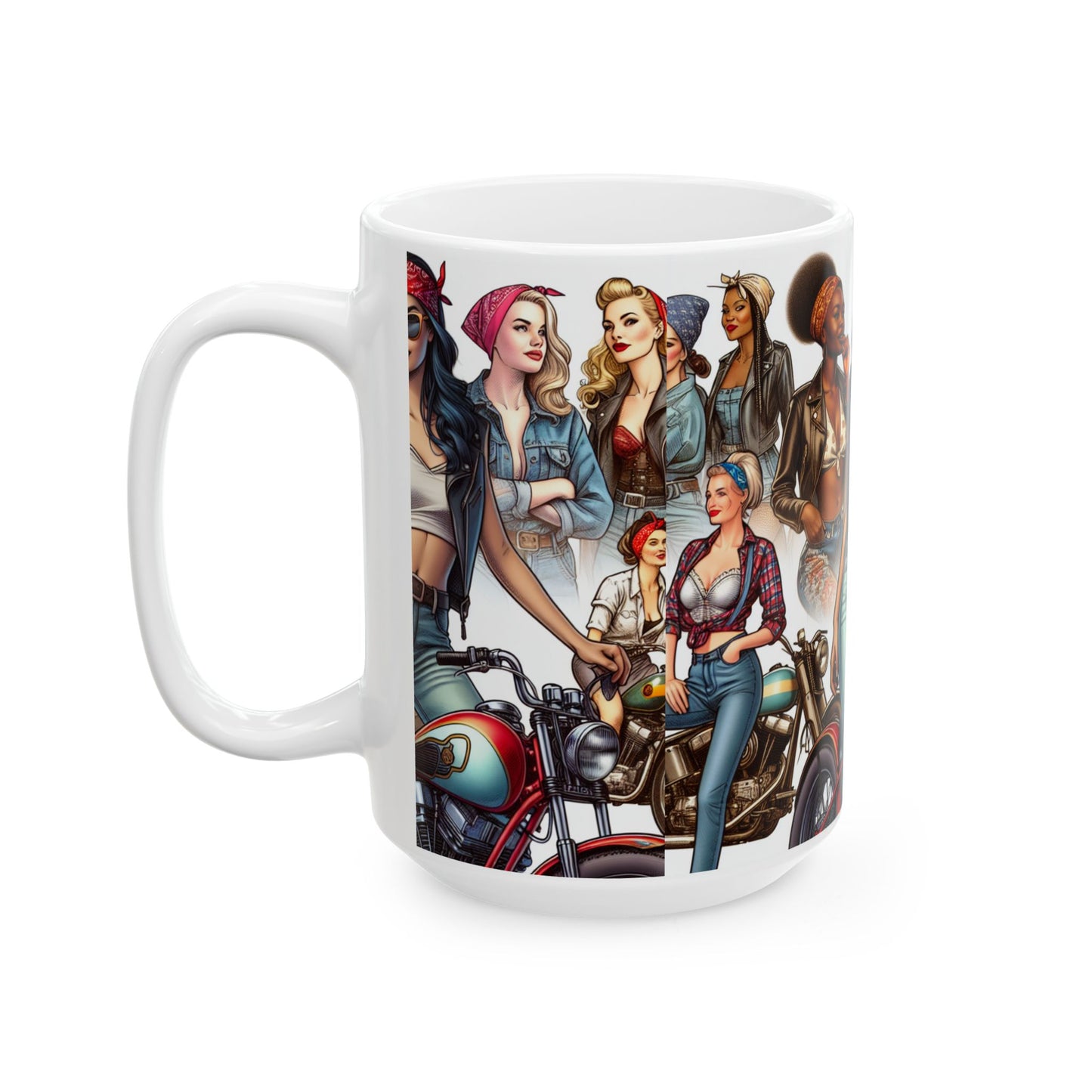 Mug - Biker Collage, Women Who Ride-Coffee gift