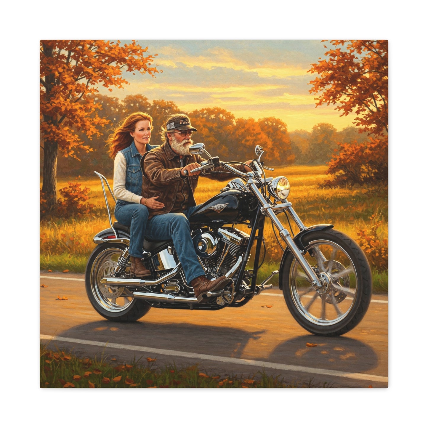 Motorcycle Ride Wall Art – Canvas Art for Motorcycle Lovers & Biker Decor