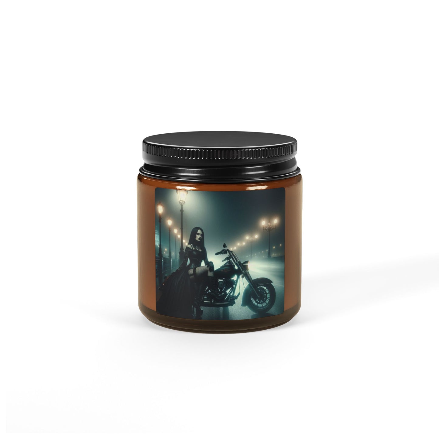 Gothic Dream Scented Soy Candle, Amber Jar Candle, Eco-Friendly Gift, Cozy Home Decor, Ideal for Halloween or Everyday Use