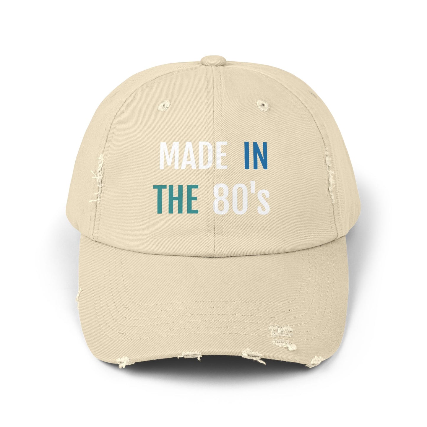 Retro 80's Distressed Cap, Vintage Style Hat, Unisex Gift, Casual Accessory, Outdoor Wear, Birthday Present, Nostalgia Merchandise