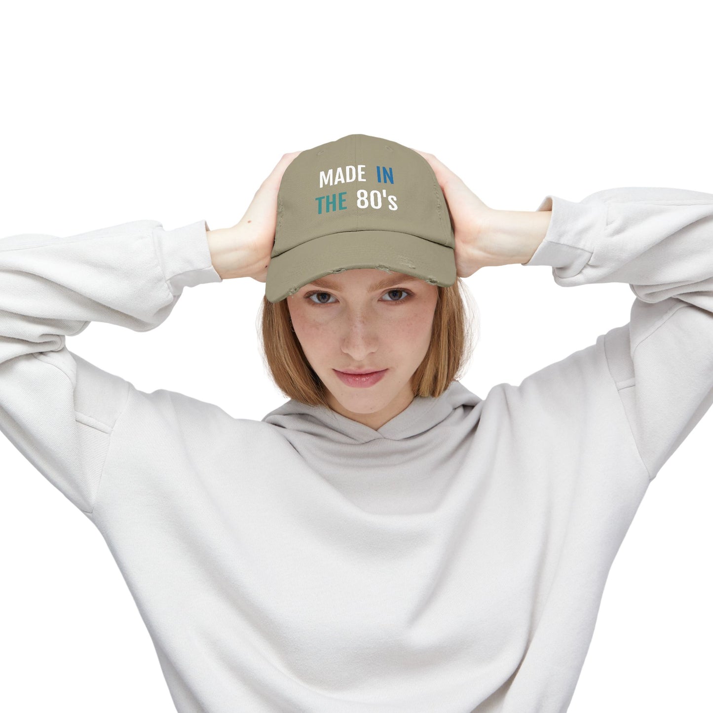 Retro 80's Distressed Cap, Vintage Style Hat, Unisex Gift, Casual Accessory, Outdoor Wear, Birthday Present, Nostalgia Merchandise