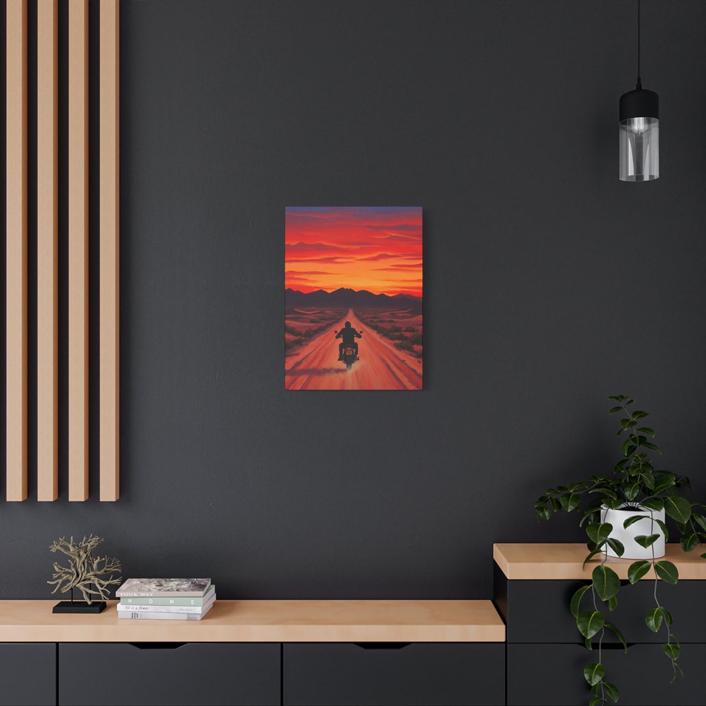 Wall Art-Freedom Ride Sunset- Canvas Art Print