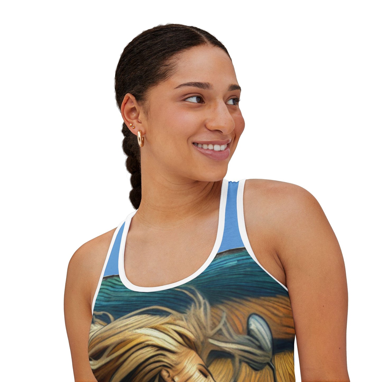 Biker Chic Women's Tank Top - Bohemian Style, Summer Essential, Gift for Her, Music Festivals, Road Trips, Casual Wear
