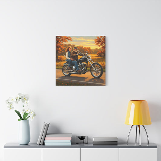 Motorcycle Ride Wall Art – Canvas Art for Motorcycle Lovers & Biker Decor