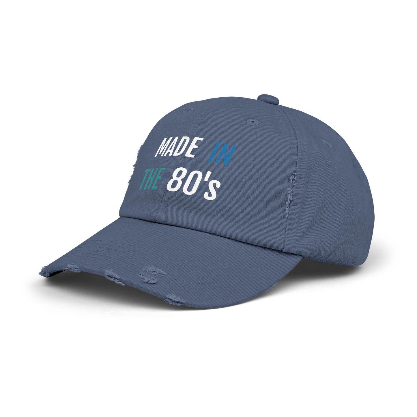 Retro 80's Distressed Cap, Vintage Style Hat, Unisex Gift, Casual Accessory, Outdoor Wear, Birthday Present, Nostalgia Merchandise