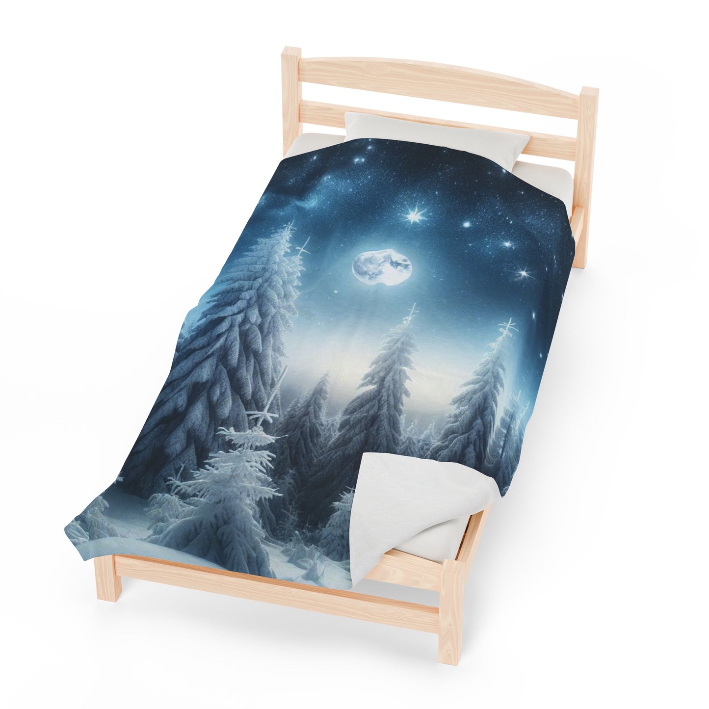 Plush Blanket - A Peaceful Walk in the Snow -Wall decor-Couch throw