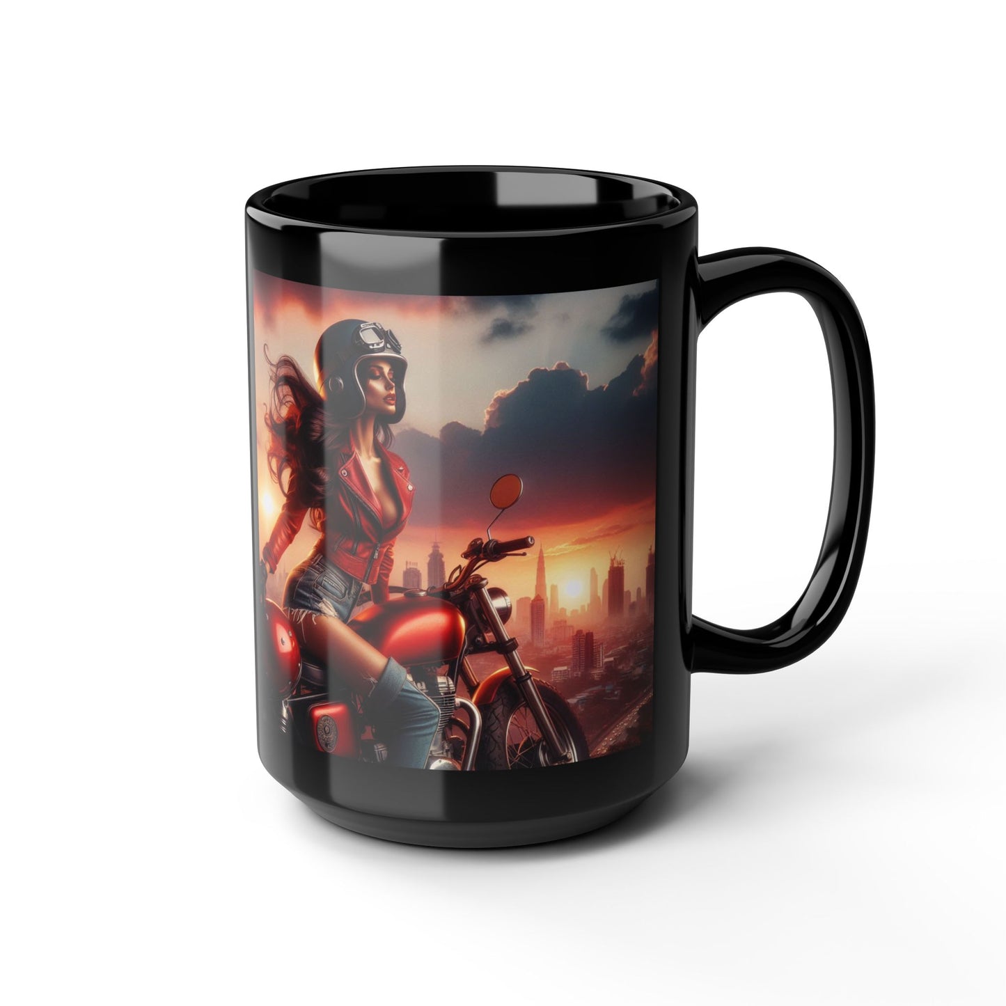 Mug-Pin Up Girl Coffee Cup - Unique Gift for  Motorcycle Enthusiasts