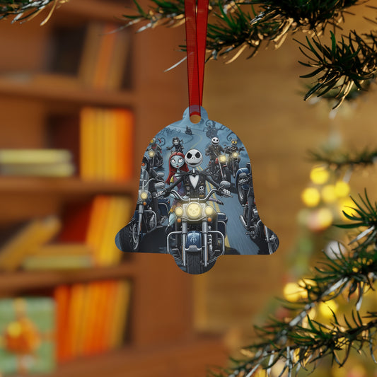 Metal Ornaments-Nightmare Christmas Race Christmas/Halloween Mashup