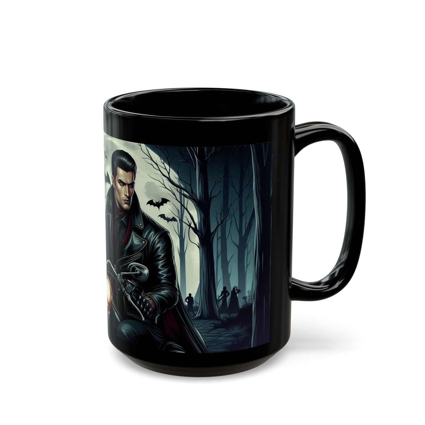 Mug - Vampire on a Motorcycle Moonlight Ride