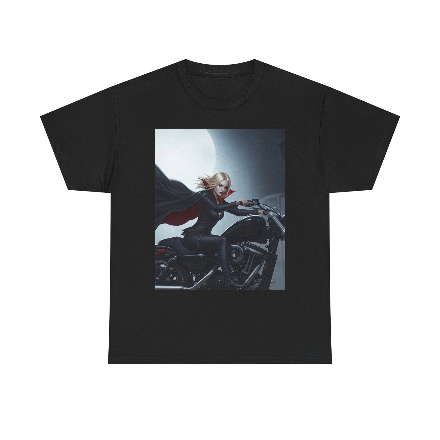 Sleek Motorcycle Graphic Tee, Unisex Heavy Cotton Shirt, Biker Gift, Casual Streetwear, Edgy Fashion Top, Perfect for Riders