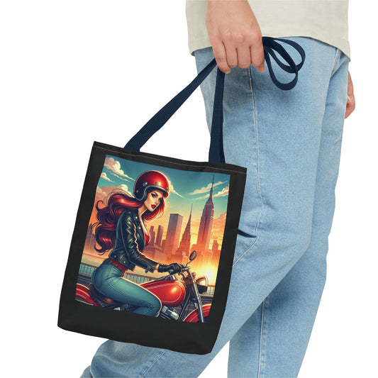Tote Bag- Motorcycle Pinup Tote