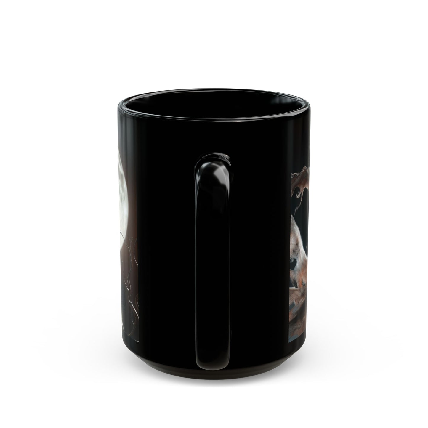 Gothic Moonlit Grim Reaper Mug, Halloween Decor, Coffee Cup for Spooky Lovers, Gift for Horror Fans, Unique Gothic Drinkware