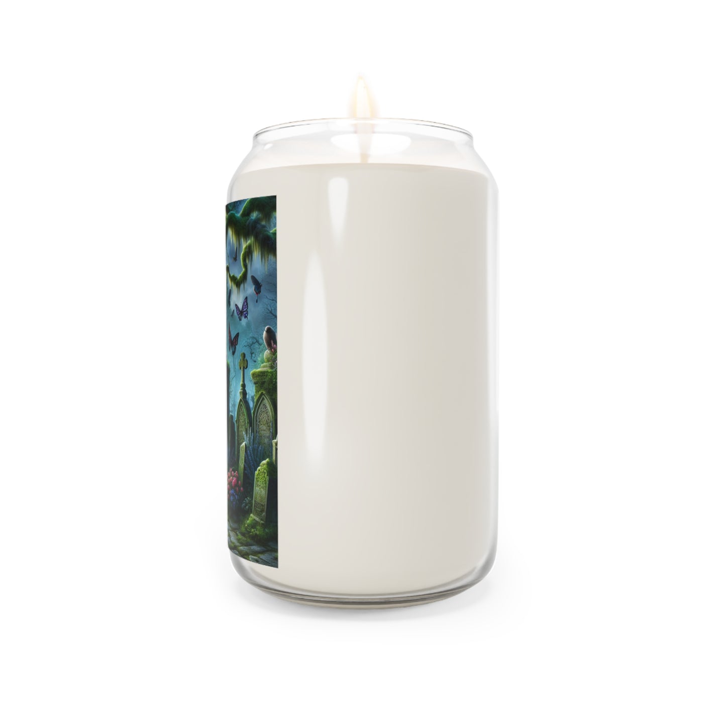Scented Candle-A Peaceful Place-Flowers and Butterflies