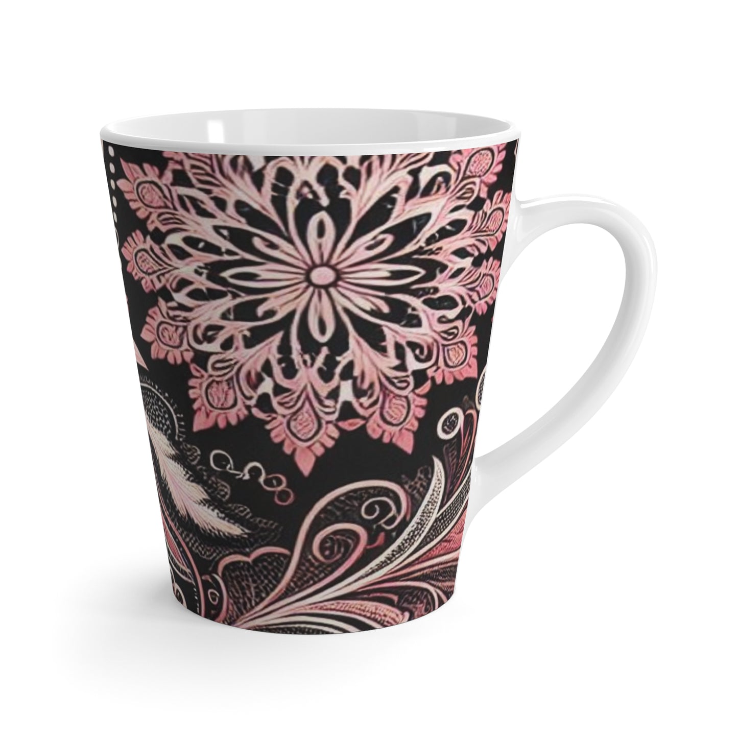 Latte Mug - Bold Pink Ceramic Latte Mug – Cute Coffee Gift for Women