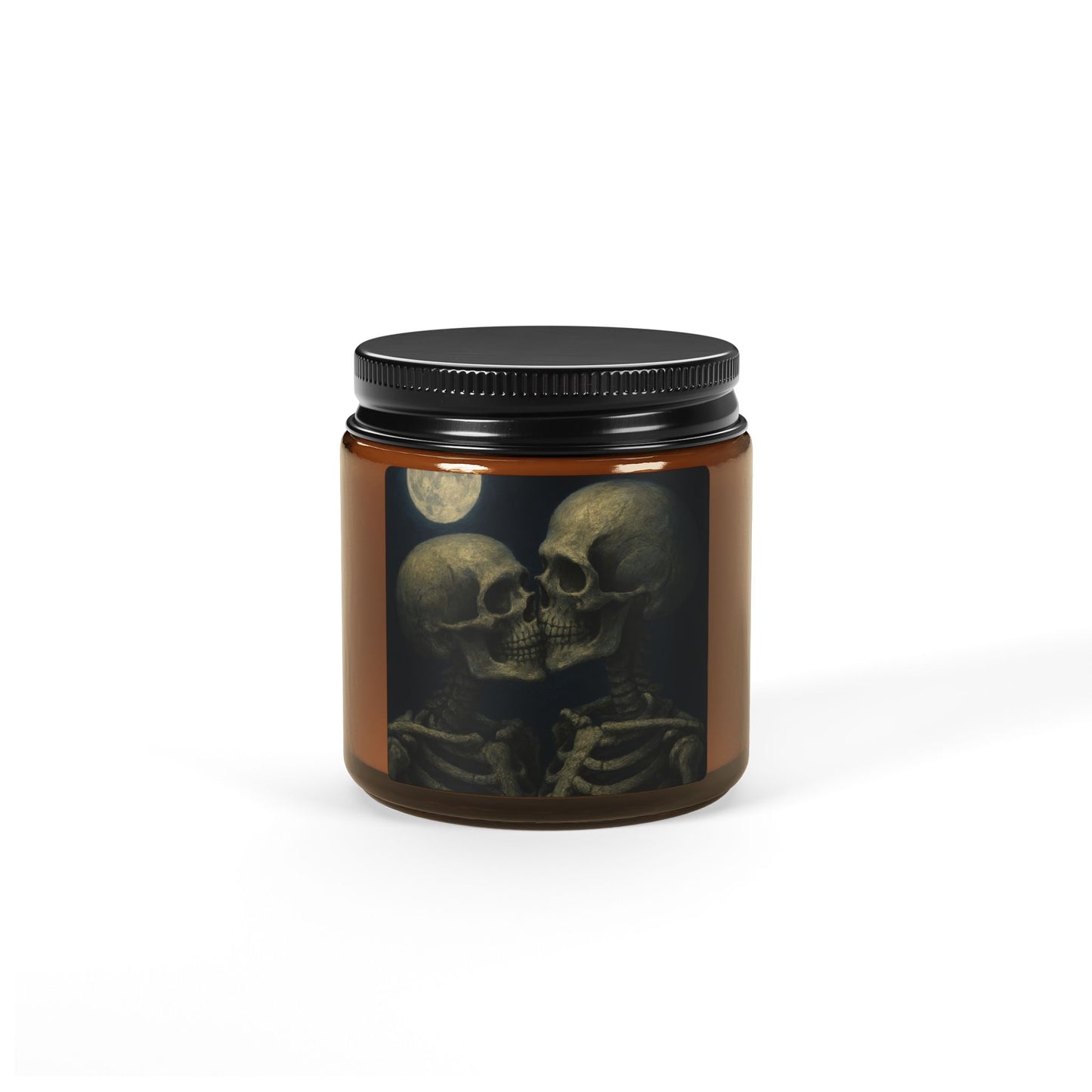 Romantic Skeletons Scented Soy Candle, Halloween Decor, Gothic Candle, Unique Gift, Home Fragrance, Aromatherapy Candle